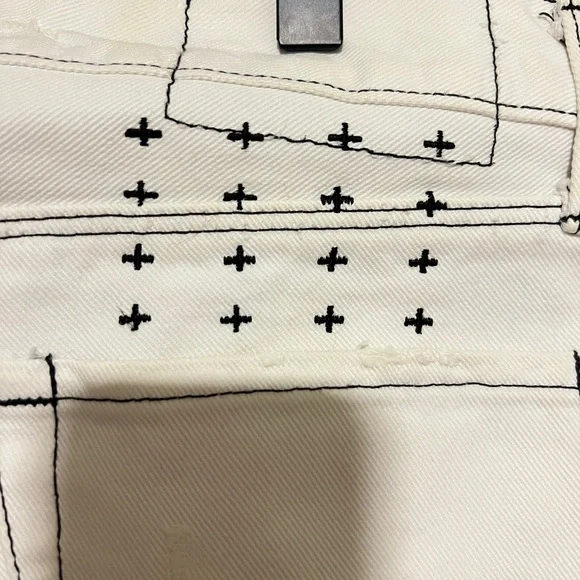 Original vintage tsubi White Jeans Mint Condition Never Worn RARE! Size 32 - Picture 4 of 7